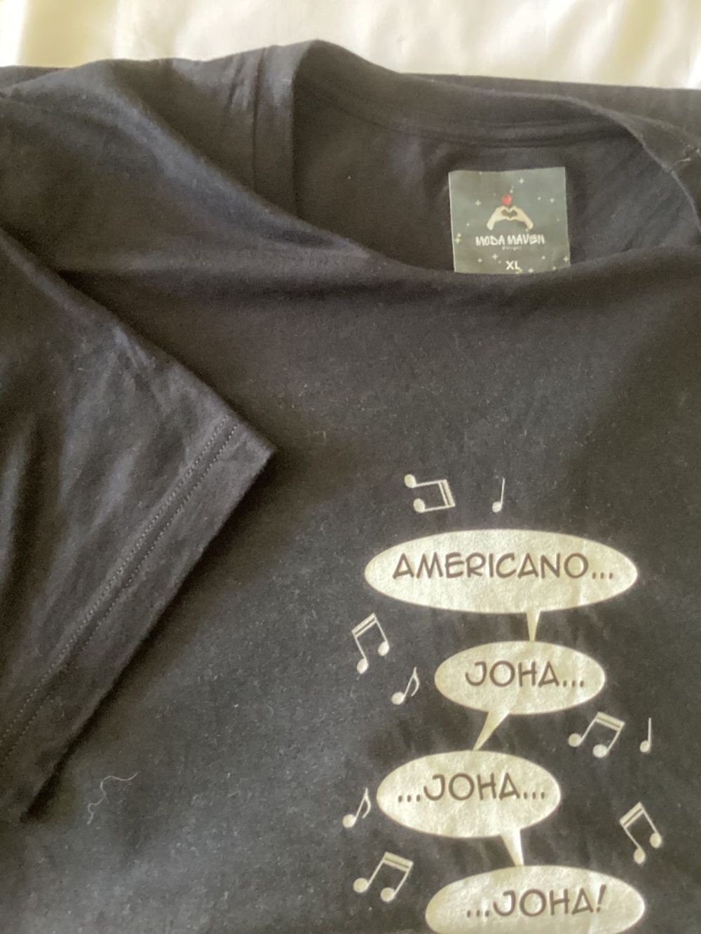 Unisex Vintage K-Pop Tee by Moda Maven Crewneck Black SS Size XL